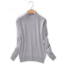 Load image into Gallery viewer, Qualtiy Cashmere Sweater Women Turtleneck Women's Plus Size Knitted Pullovers Winter Warm Sweaters Female D498