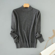 Load image into Gallery viewer, Qualtiy Cashmere Sweater Women Turtleneck Women's Plus Size Knitted Pullovers Winter Warm Sweaters Female D498