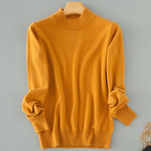 Load image into Gallery viewer, Qualtiy Cashmere Sweater Women Turtleneck Women's Plus Size Knitted Pullovers Winter Warm Sweaters Female D498