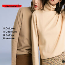 Load image into Gallery viewer, maglioni donna 2019 New Slim Fit Womens Sweater Long-Sleeved Women Sweater Solid Color Women'S Turtleneck Sweater pull femme