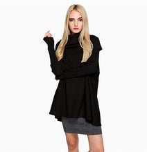 Load image into Gallery viewer, New 2020 Spring Autumn Women Casual Sweater Fashion Turtleneck Knit Pullover Loose Large Size Bat Sleeve Long sleeve Sweater Top