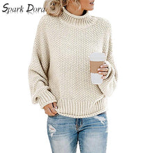 Load image into Gallery viewer, SparkDora Ladies Fall Sweater Women Sweaters and Pullovers Long Sleeve Knitted Loose Pullover 2019 Ins TikTok Fb YouTube Twitter