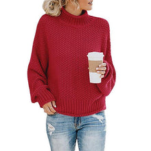 Load image into Gallery viewer, SparkDora Ladies Fall Sweater Women Sweaters and Pullovers Long Sleeve Knitted Loose Pullover 2019 Ins TikTok Fb YouTube Twitter