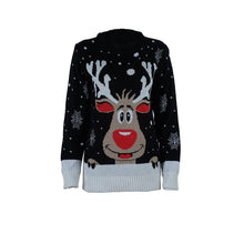 Load image into Gallery viewer, Plus size 4XL Jumper snowman Deer Sweaters NEW Santa Claus Xmas Patterned Ugly Christmas Sweaters Tops For Men Women Pullovers