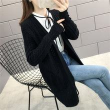 Load image into Gallery viewer, Women Sweater Batwing Long Sleeve Knitted Cardigan Coat Open Stitch Knit Sweater Jacket Autumn Women Clothes Poncho Feminino
