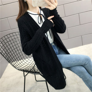 Women Sweater Batwing Long Sleeve Knitted Cardigan Coat Open Stitch Knit Sweater Jacket Autumn Women Clothes Poncho Feminino