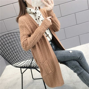 Women Sweater Batwing Long Sleeve Knitted Cardigan Coat Open Stitch Knit Sweater Jacket Autumn Women Clothes Poncho Feminino