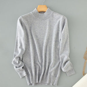 Qualtiy Cashmere Sweater Women Turtleneck Women's Plus Size Knitted Pullovers Winter Warm Sweaters Female D498