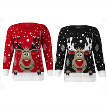 Load image into Gallery viewer, Plus size 4XL Jumper snowman Deer Sweaters NEW Santa Claus Xmas Patterned Ugly Christmas Sweaters Tops For Men Women Pullovers
